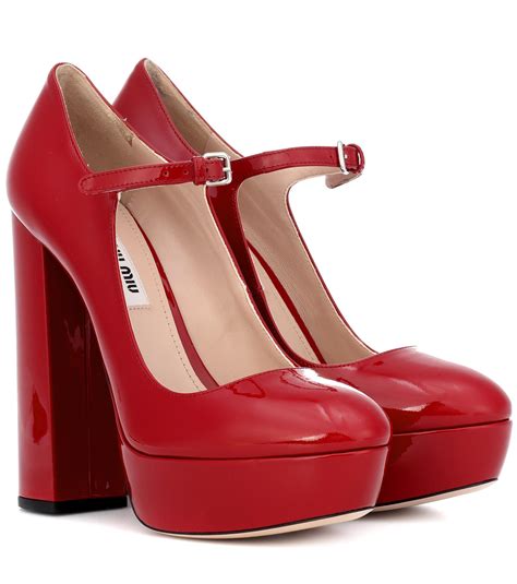 miu miu schuhe rot|miu shoes for women.